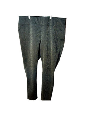 Size 2X Penningtons silver metallic pull on leggings